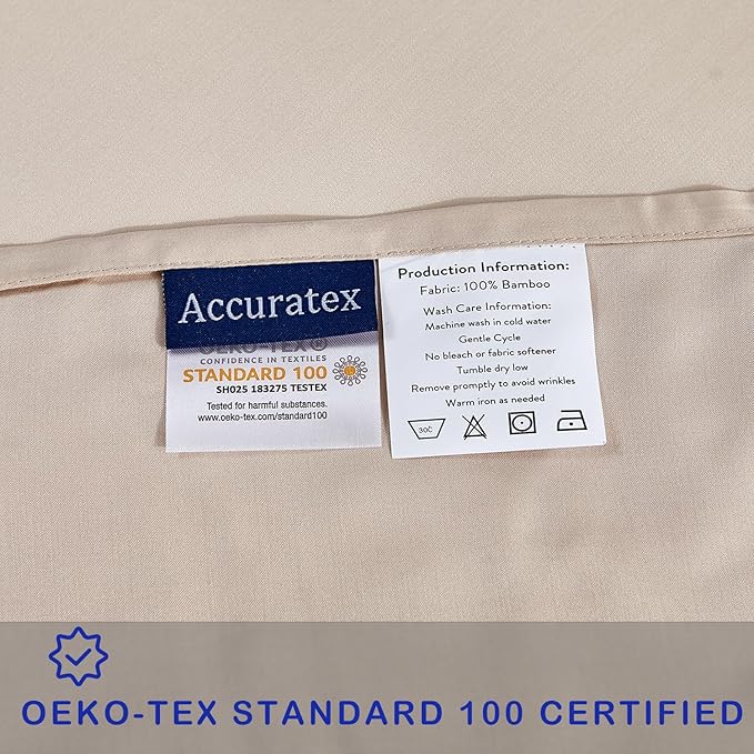 ACCURATEX Cooling Pillow Cases King Size Set of 2, Rayon Derived from Bamboo - Image 6