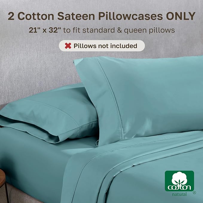 California Design Den Standard Queen Size Pillowcase Set - Image 3