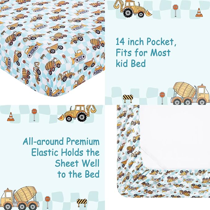 lasoftan Kids Sheet Set Full Size, Full Sheet Set - Image 4