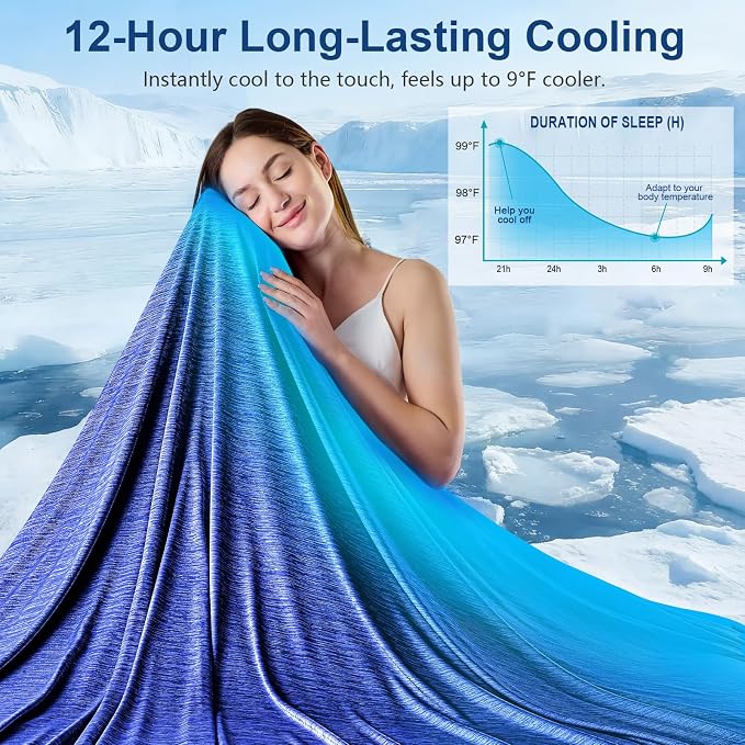 KMUSET Cooling Blanket Queen Size, Double Sided Summer Cooling Blankets - Image 2