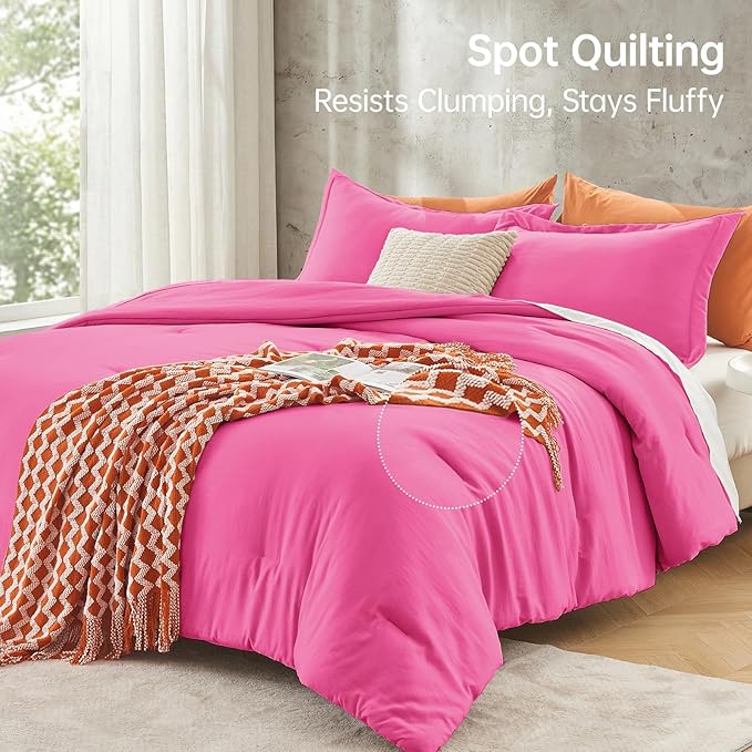 MUXHOMO Full Comforter Sets, All Season Ultra Soft Down Alternative Bedding - Image 5
