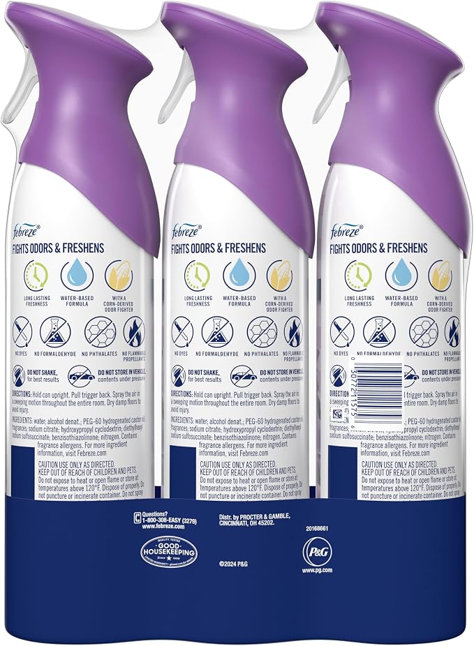 Febreze Air Mist Air Freshener Spray, Odor-Fighting Room Spray, Air Fresheners - Image 12