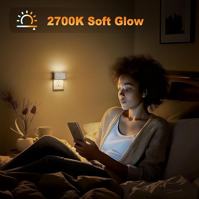 JandCase LED Night Light, Night Lights Plug into Wall - Image 4
