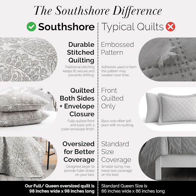 Southshore Fine Living, Inc. Ashanti Collection Oversized Queen Quilt Bedding - Image 4