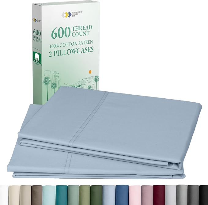 CALIFORNIA DESIGN DEN Luxuriously Soft Hotel Quality 600 Thread Count, 100% by CaliforniaDesignDen