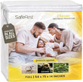 SafeRest Waterproof Mattress Protector Full Size – Absorbent Breathable Soft by SafeRest