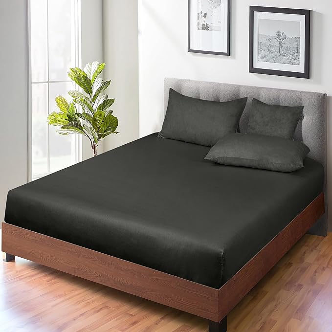 ROYALE LINENS 300 Thread Count 100% Long Staple Combed Cotton Fitted Sheet Twin - Image 7