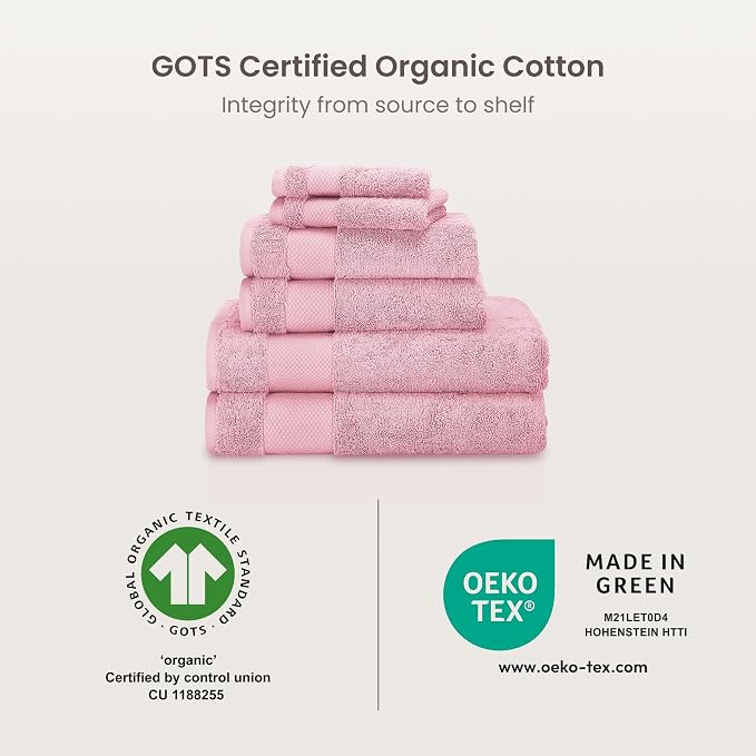 BIOWEAVES 100% Organic Cotton 700 GSM Plush Premium Washcloths 13" x 13" GOTS - Image 7