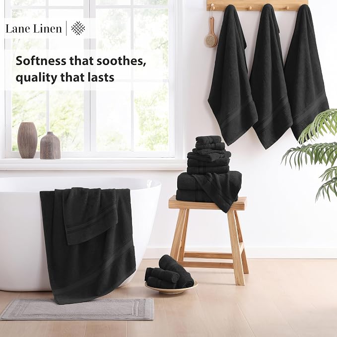 LANE LINEN Bath Towel Set of 18 – Premium 100% Cotton, 6 Bath, 6 Hand & 6 - Image 4