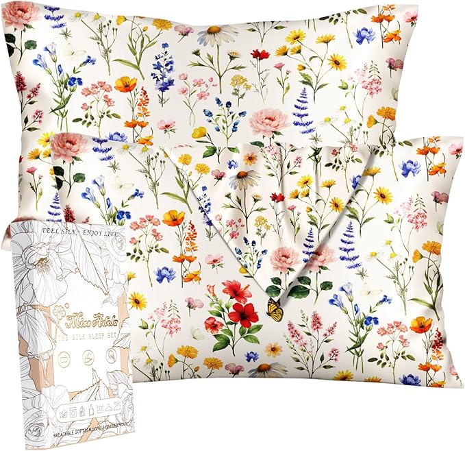 Miss Adola 2 Pack Mulberry Silk Pillowcase by MissAdola