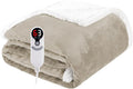 Electric Heated Blanket Throw Size 50"x60", Soft Flannel by Soypipo