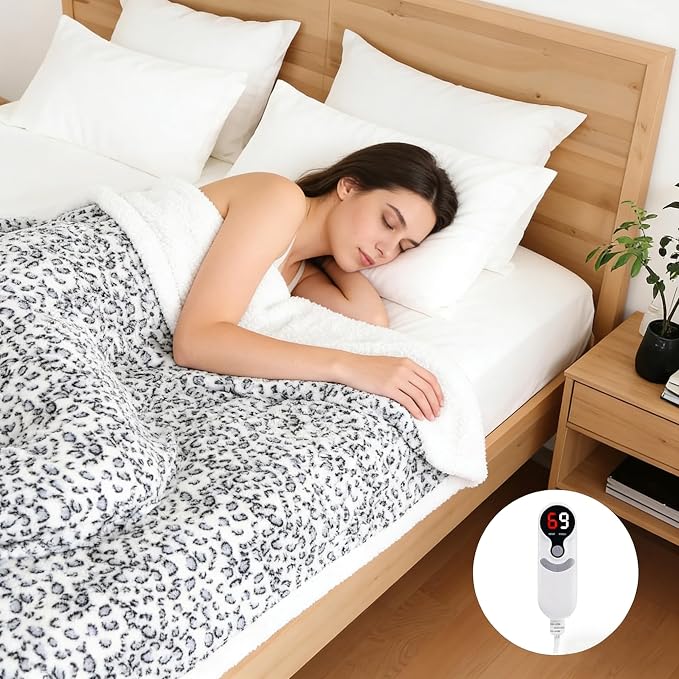 Electric Heated Blanket Full Size 72"x84", Ultra-Soft Plush - Image 2