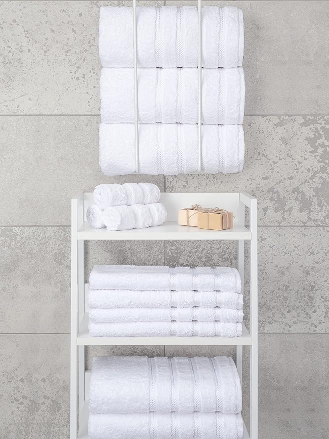 American Soft Linen Luxury 4 Piece Bath Towel Set, 600 GSM 100% Cotton Turkish - Image 7