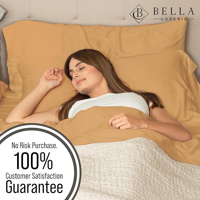 Bella Coterie | Luxury Bamboo Viscose Queen Size Pillowcase Set | 100% - Image 5
