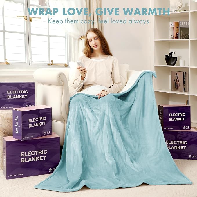 Full Size Heated Blanket 72" x 84" - Image 8