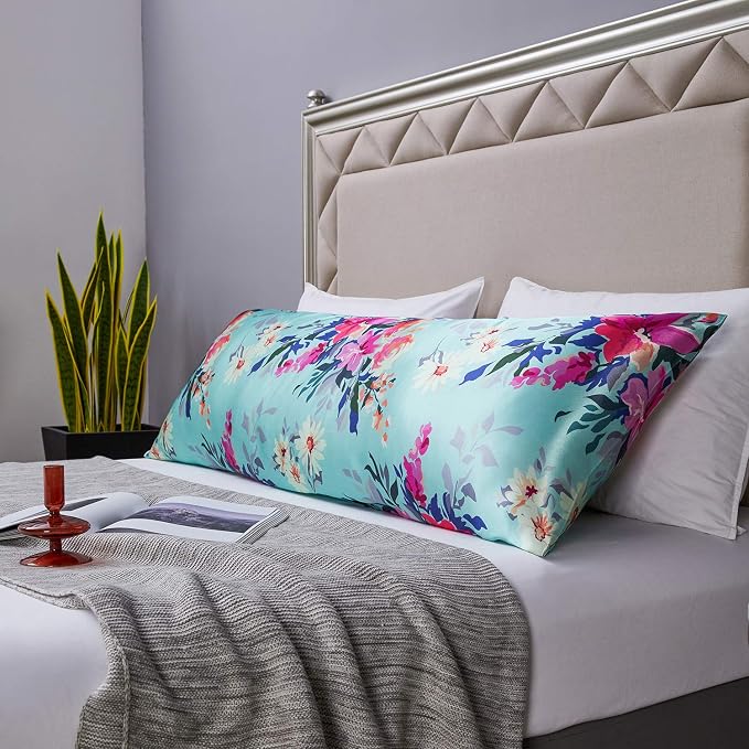 MR&HM Satin Body Pillow Cover, Soft and Breathable Body Pillow Case - Image 6