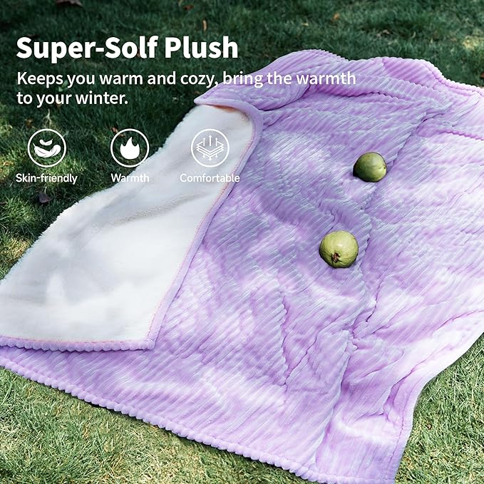 Texciting Heated Blanket Electric Blanket Throw 50”X60”-Heating Throw - Image 5