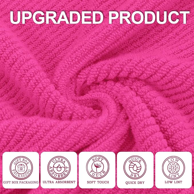 Hot Pink Towels - Image 2