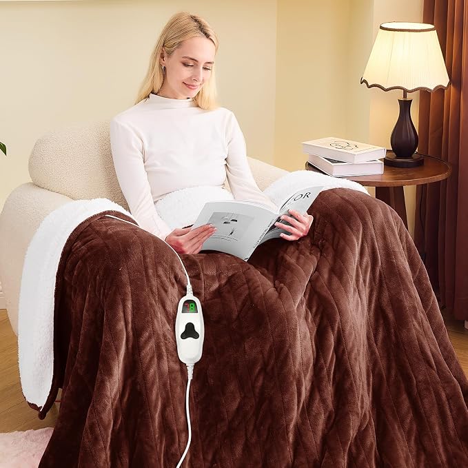 greenoak Heated Blanket Electric Full 72"X84", Heating Blankets by Greenoak