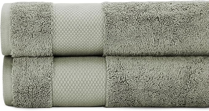 BIOWEAVES 100% Organic Cotton 700 GSM Plush Luxury Bath Towels by BIOWEAVES