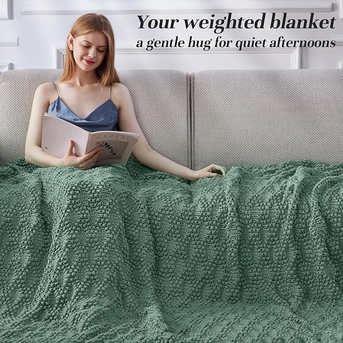 Anysay Knitted Weighted Blanket - Image 2