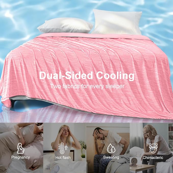 KMUSET Cooling Blanket King Size, Double Sided Summer Cooling Blankets - Image 8
