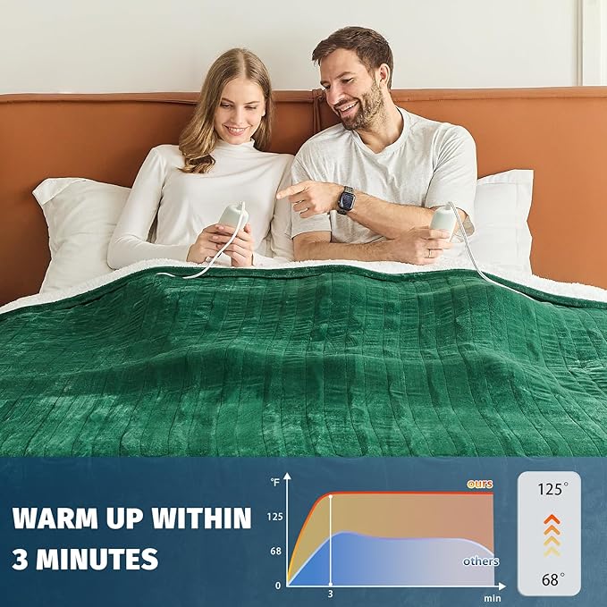 Heated Electric Blanket Queen Size - Image 5