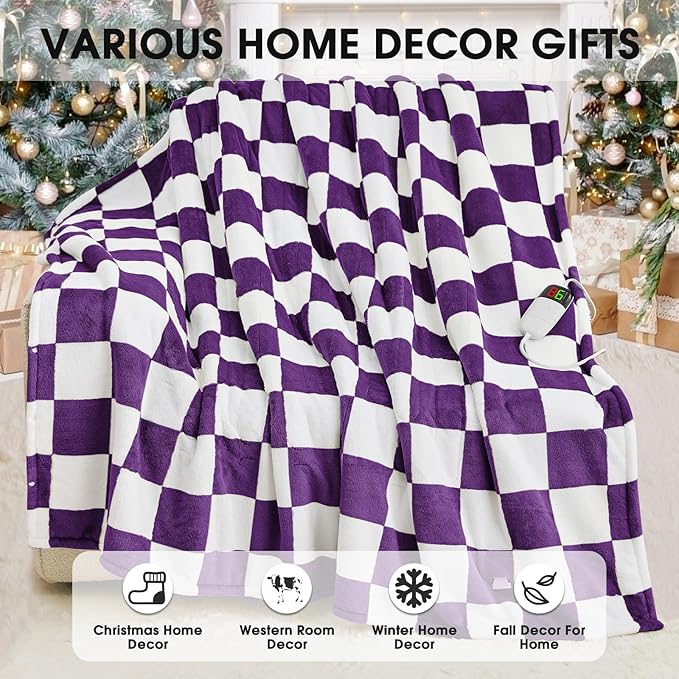 Heated Electric Blanket Throw, 50X60 Heating Blanket - Image 7