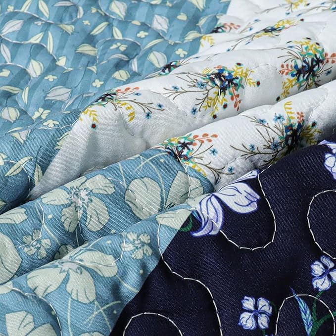 Exclusivo Mezcla 50"x 60" Quilted Throw Blanket- Microfiber Quilt Throw - Image 4