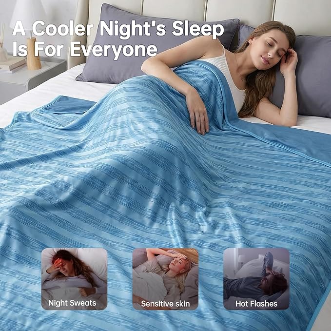 Guohaoi Cooling Throw Blanket for Hot Sleepers, Arc-Chill Q-Max >0.5 Cool Fiber - Image 6