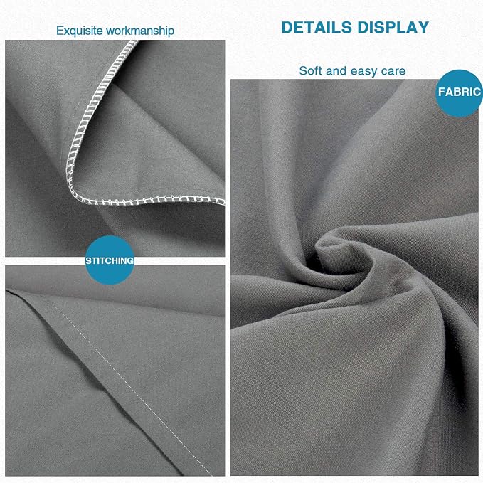 FLXXIE Pillow Cases Standard Size, Soft Microfiber Pillow Covers - Image 2