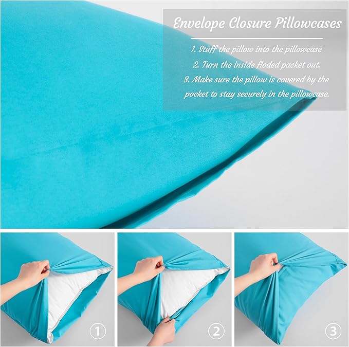 NTBAY Toddler Pillow Cases Set of 2, 2 Pack Brushed Microfiber 14x20 Pillow - Image 4