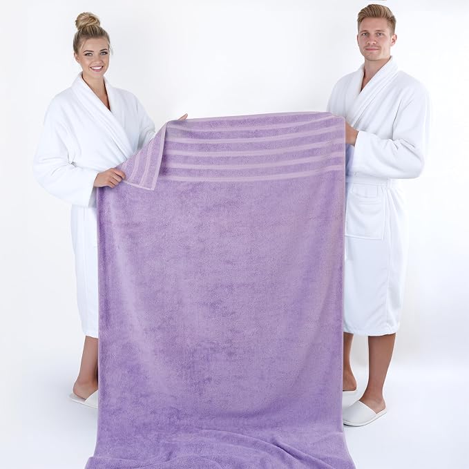 American Soft Linen 35x70 Jumbo Large Bath Towel, 600 GSM 100% Cotton Turkish - Image 5