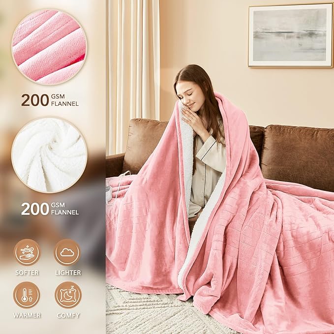 Homemate Electric Heated Blanket King - Image 3