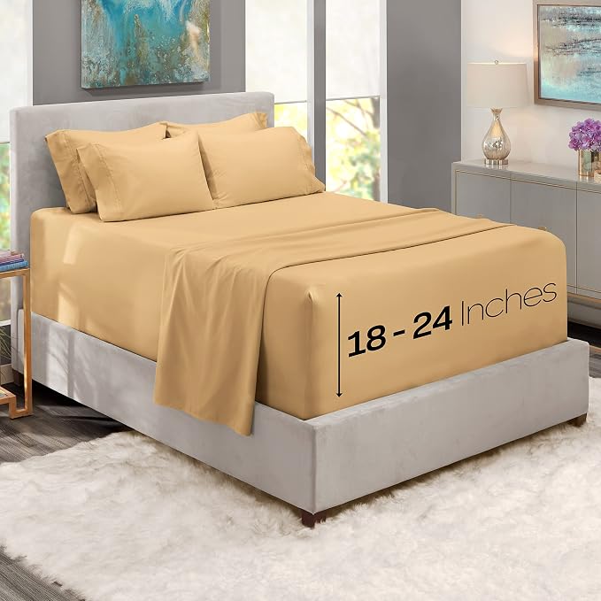 Hearth & Harbor Extra Deep Pocket Queen Sheets Sets - Image 2