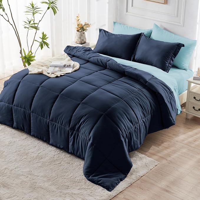 JOLLYVOGUE Full Comforter Set, Ultra-Soft Bed in a Bag Full Size 7 Pieces - Image 8
