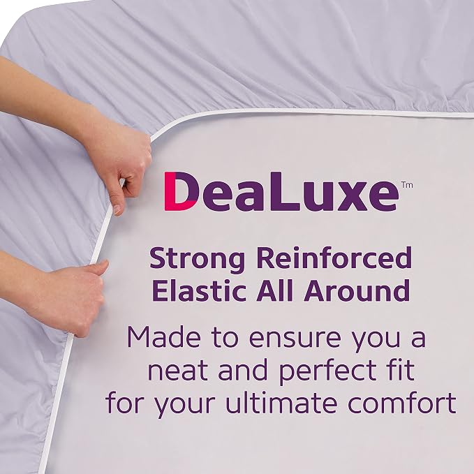 King Fitted Sheet King Size Fitted Sheet Only Deep Pocket – Real 16” Fitted Bed - Image 4