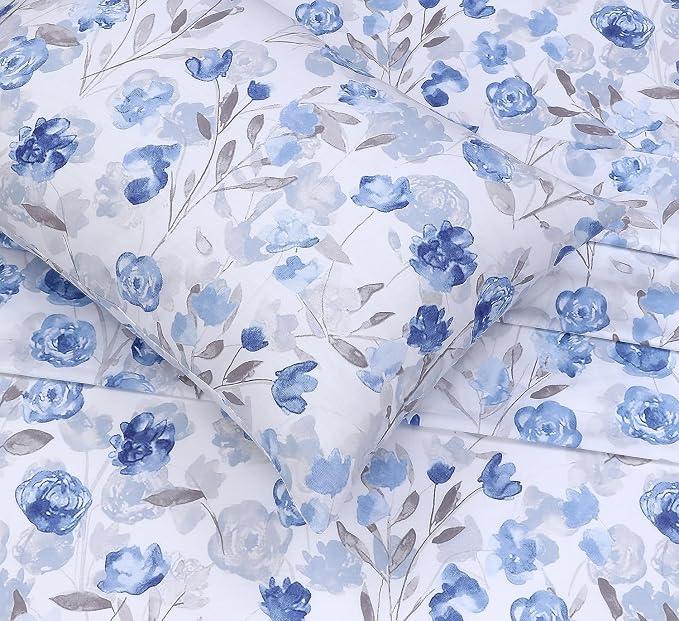 RUVANTI 100% Cotton Sheets – Twin Size Percale Bedding, Cooling & Breathable - Image 3