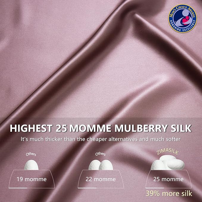 ZIMASILK 25 Momme 100% Pure Mulberry Silk Pillowcase - Image 3