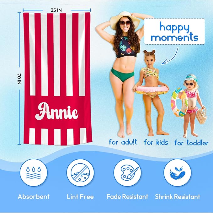 JML Personalized Beach Towel - Image 3