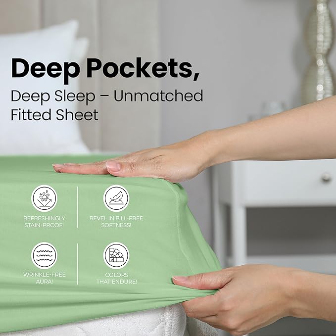 Utopia Bedding King Fitted Sheet - Image 4