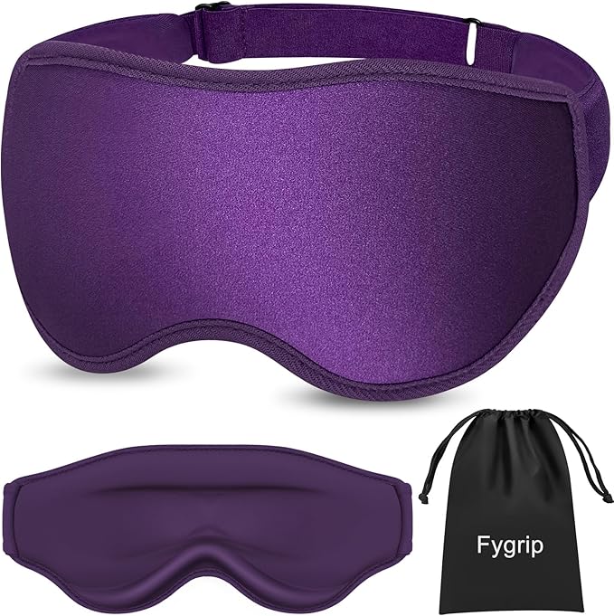 Fygrip 3D Eye Mask Sleep Mask for Men & Women, 100% Pressure-Free & Light by Fygrip
