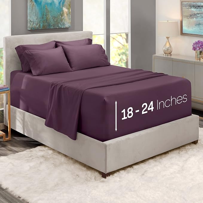 Hearth & Harbor Extra Deep Pocket Queen Sheets Sets - Image 2