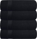 BELZZI Home Ultra Soft 4 Pack Oversized Bath Towel Set 27x54, Cotton Compact by Unknown