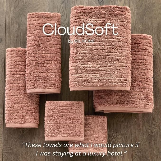 SKL Home CloudSoft Cotton Luxury 4-Piece Washcloth Set - Image 6