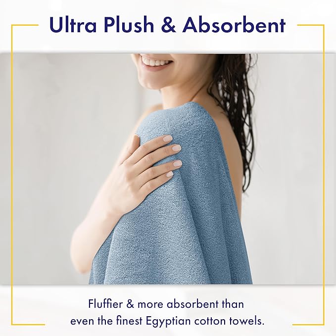 Alusa Home 100% Organic Zero-Twist Cotton Towels - Image 3