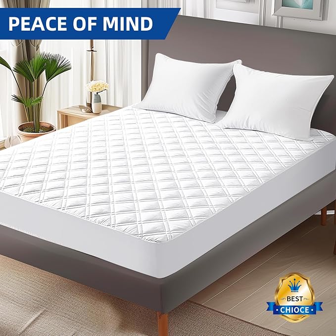 MEELUS Twin XL Mattress Protector, Breathable Waterproof Mattress Pad Cover - Image 9