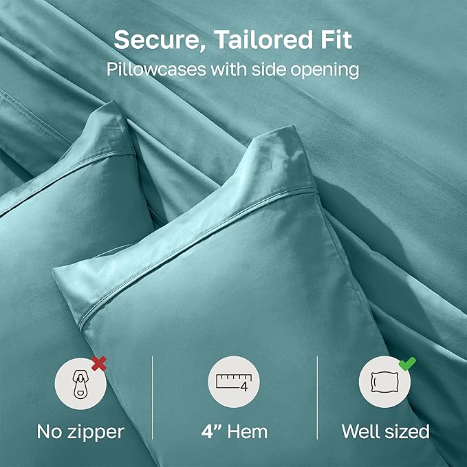 California Design Den Standard Queen Size Pillowcase Set - Image 4