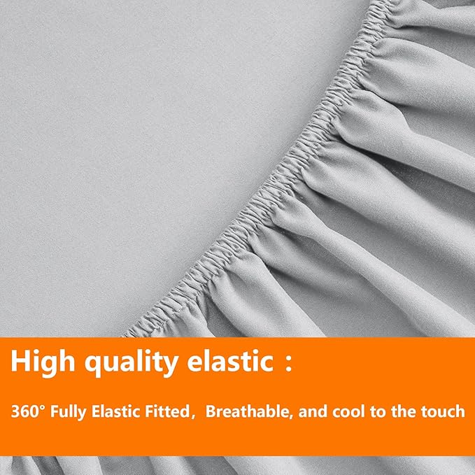 Light Grey Twin Size Comforter Set - Image 6