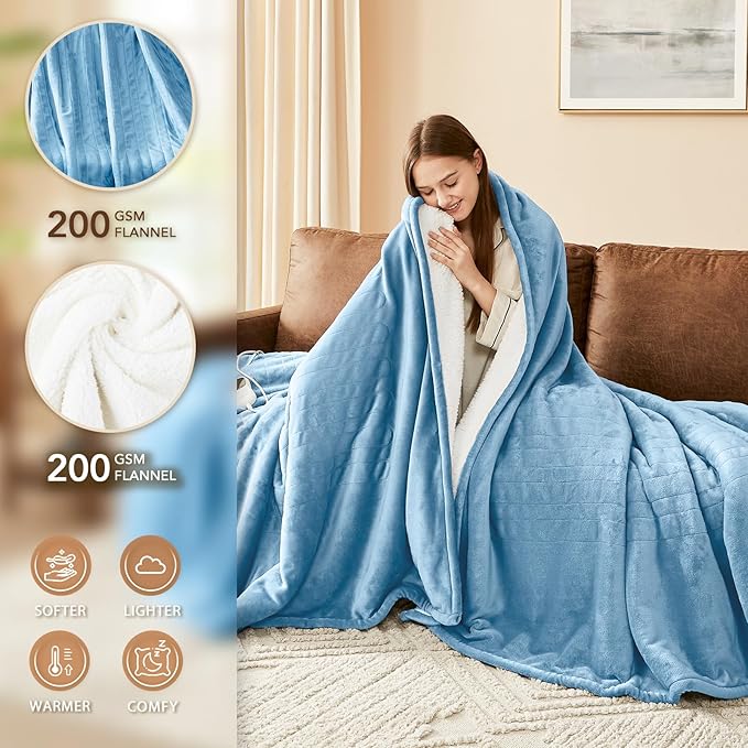 Homemate Electric Heated Blanket Twin - Image 3